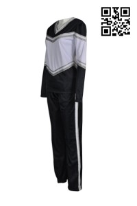 CH144製作拼色啦啦隊套裝  供應長袖啦啦隊服  大量訂造啦啦隊服啦啦隊服制服店